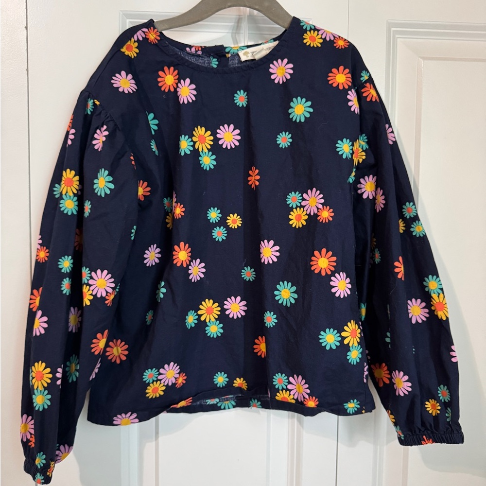 Tucker + Tate Kids Navy Floral Top size 6